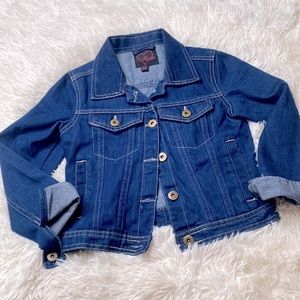Chillipop Girl's Blue Jean Jacket Size 7/8 Excellent Condition